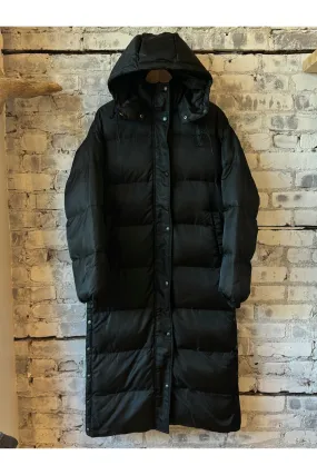 06 Long Puffer - Black/Royal Blue
