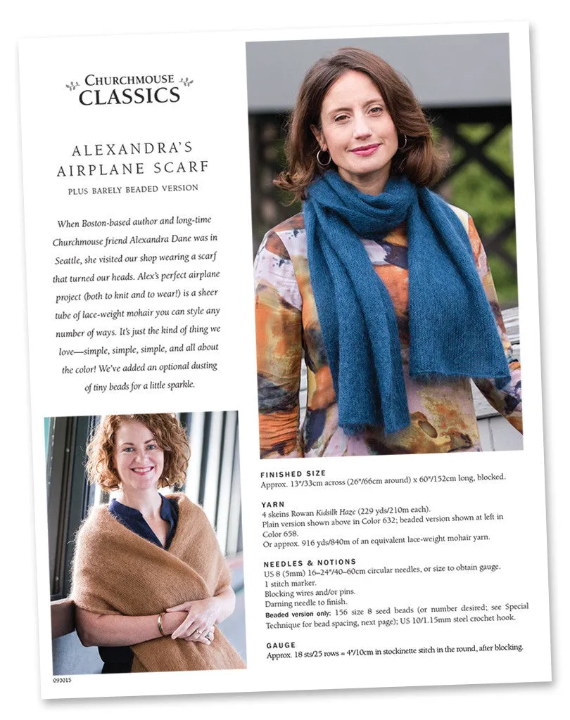 Alexandra's Airplane Scarf Pattern
