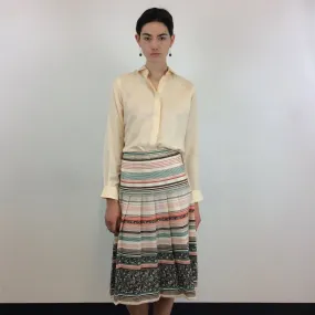 Aquascutum Classic Button Up Silk Blouse M