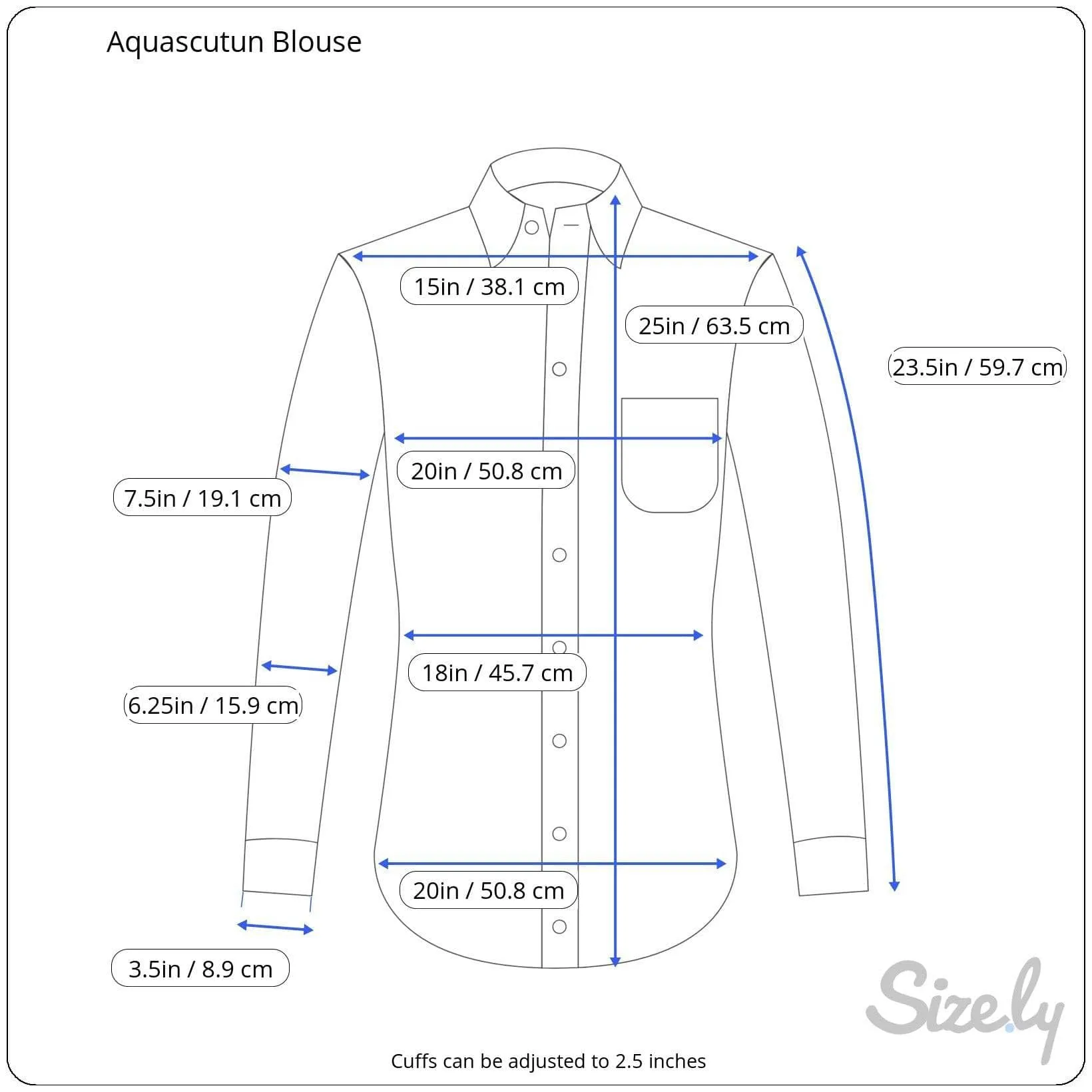 Aquascutum Classic Button Up Silk Blouse M