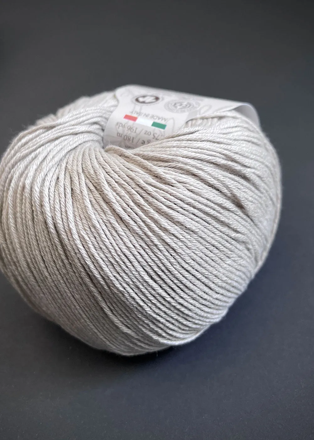 Bio Sesia 5 Organic Cotton Yarn 4ply. Pumice 2778