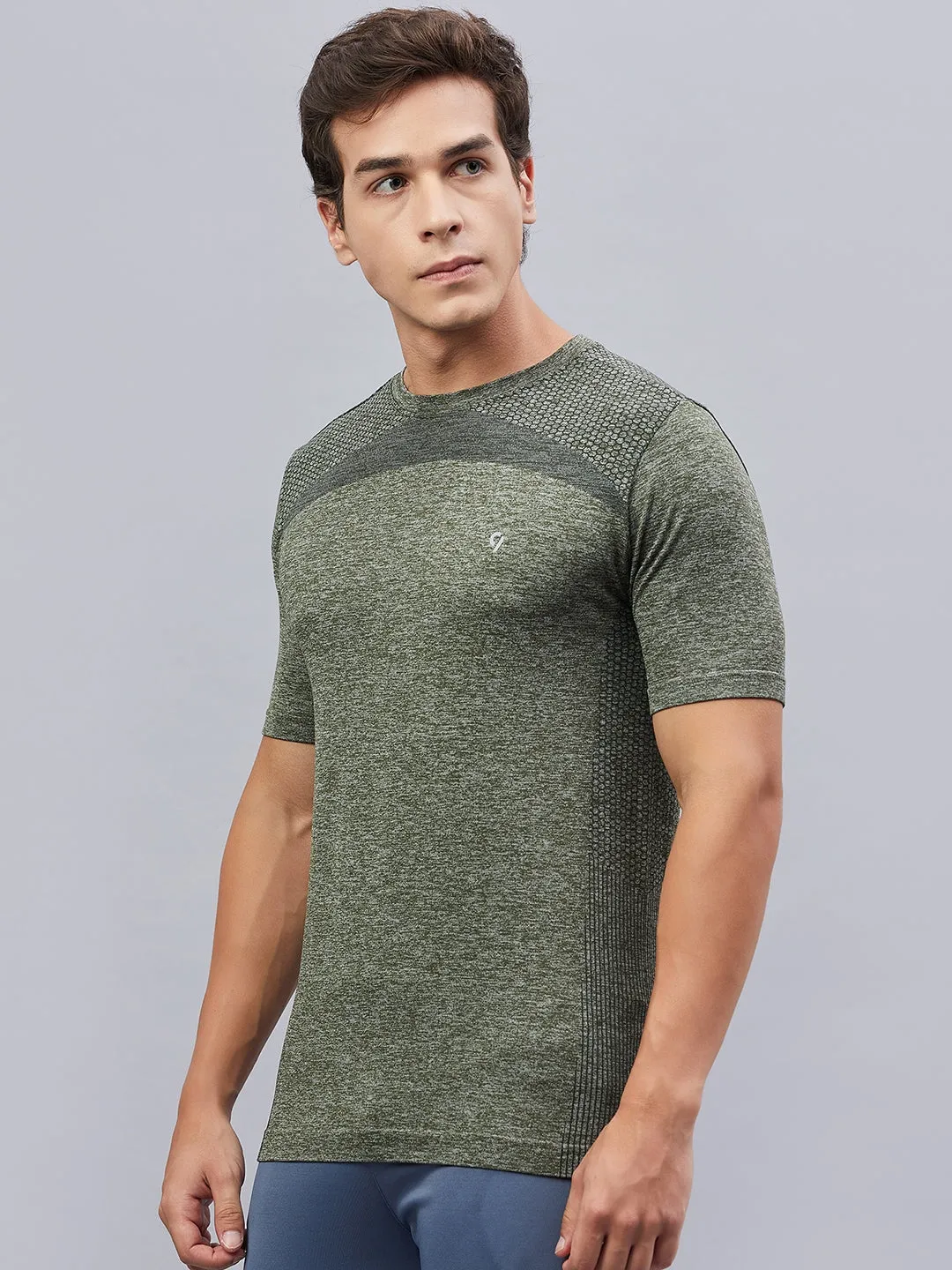 C9 Airwear Men's Seamless Moisture-Wicking Sports T-Shirt - Green