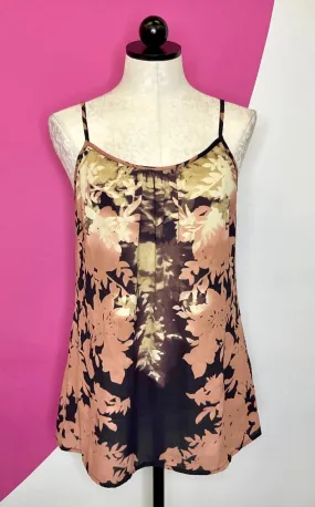 CABI LEAF SHADOW CAMI TANK TOP - S