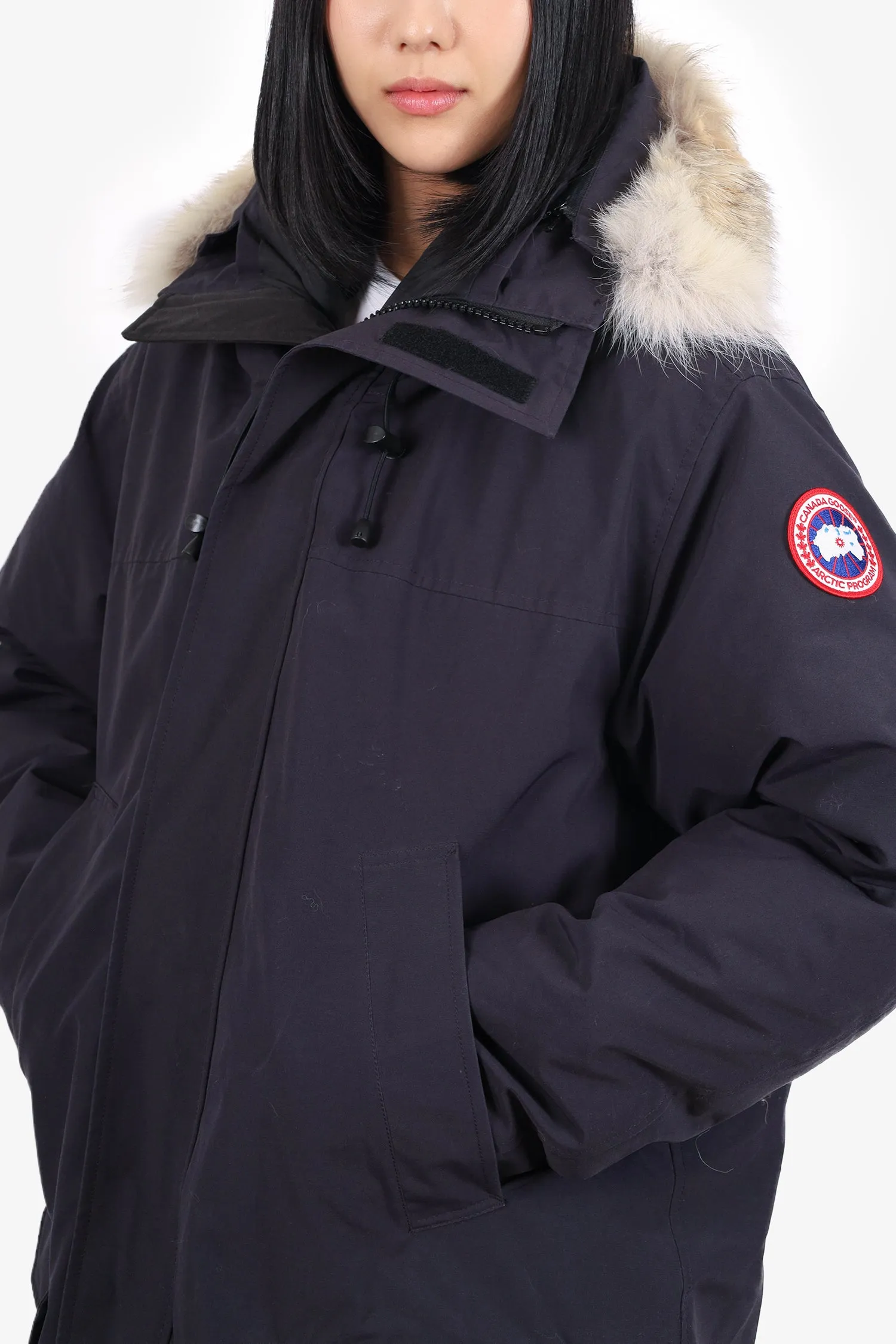 Canada Goose Black Langford Parka with Fur Hood Size XXL Mens