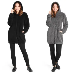 CityComfort Hoodies for Women and Teens, Fluffy Teddy Fleece Hoodie