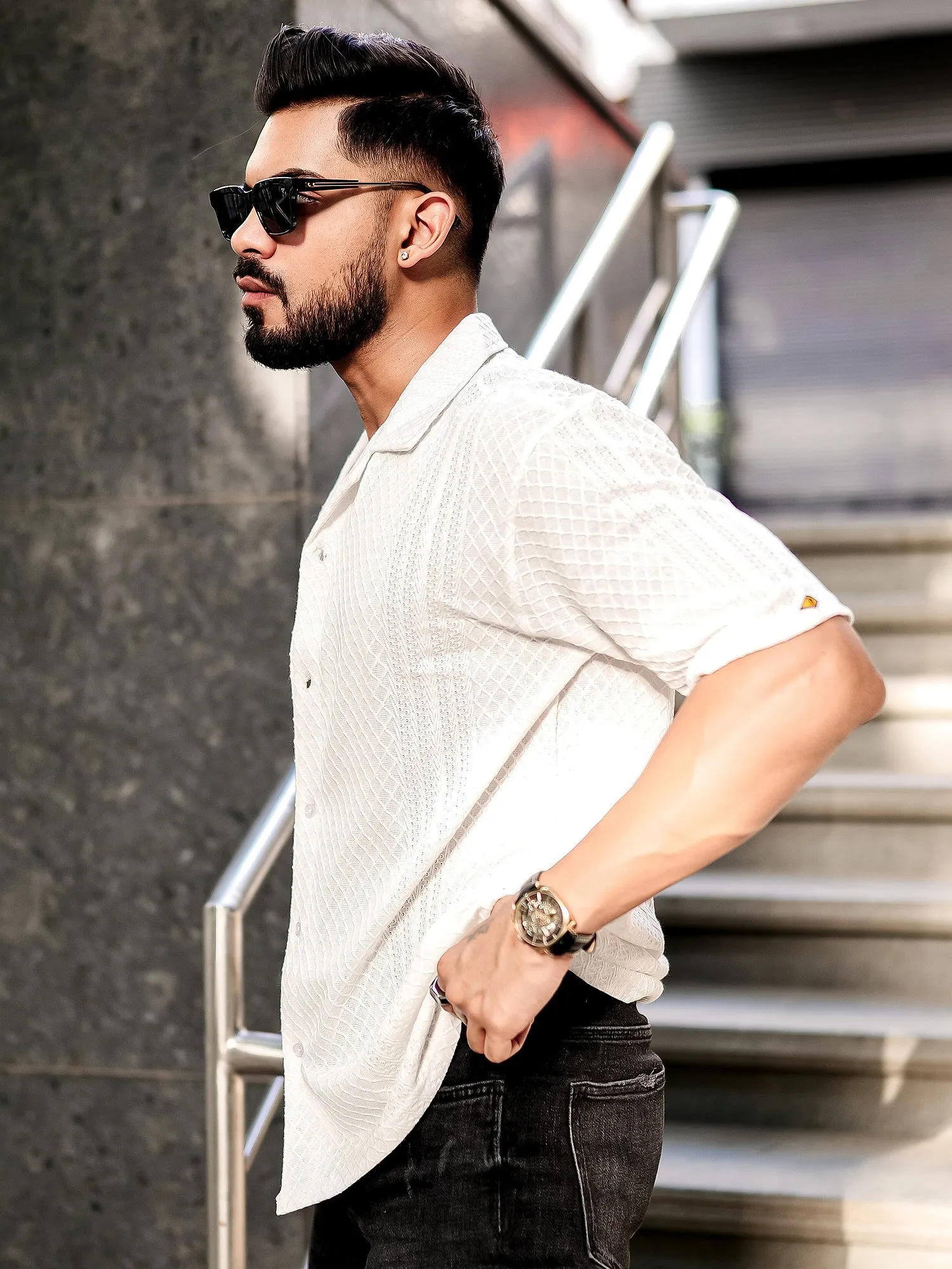Cubic White Shirt
