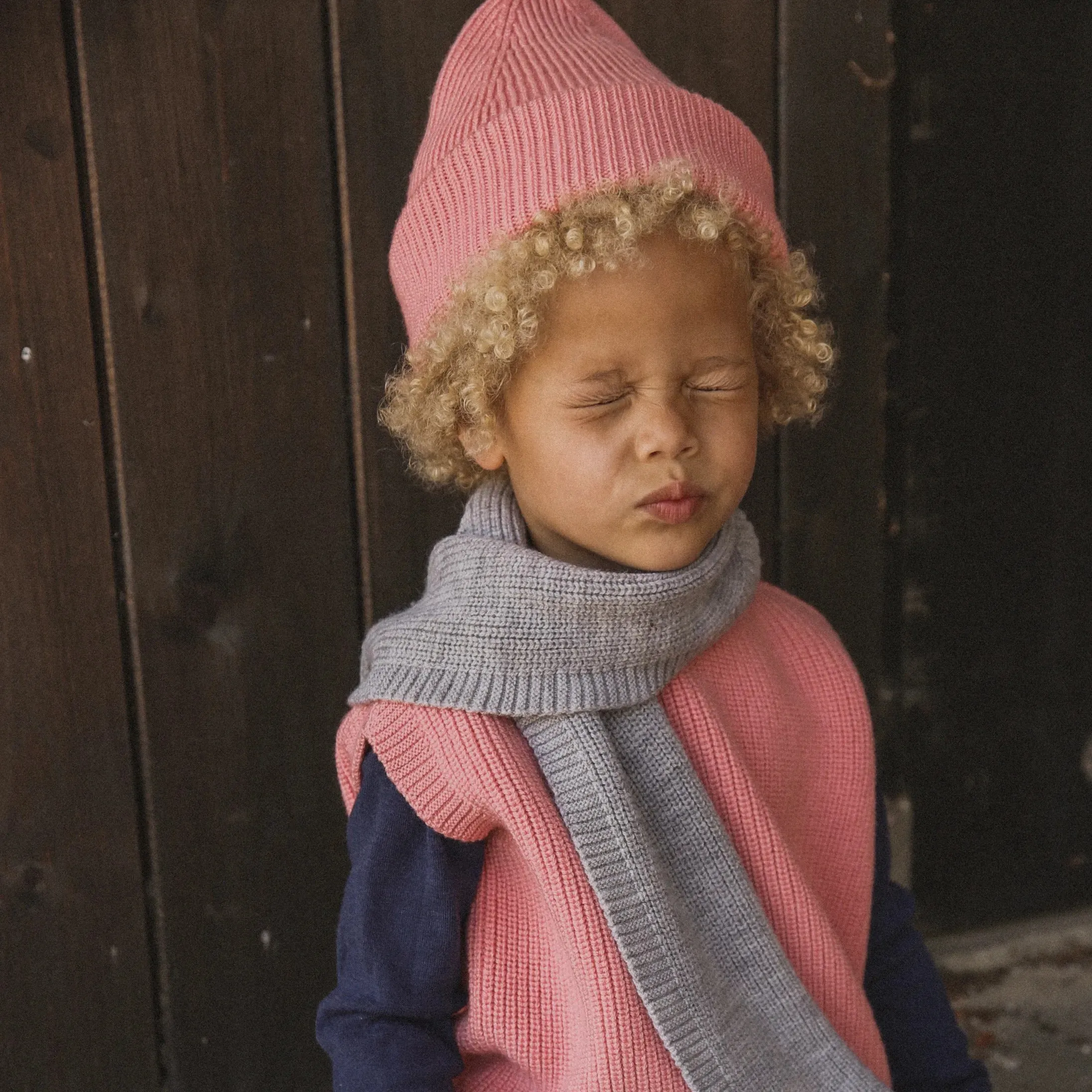 Fonzie Merino Wool Beanie (Bubblegum)
