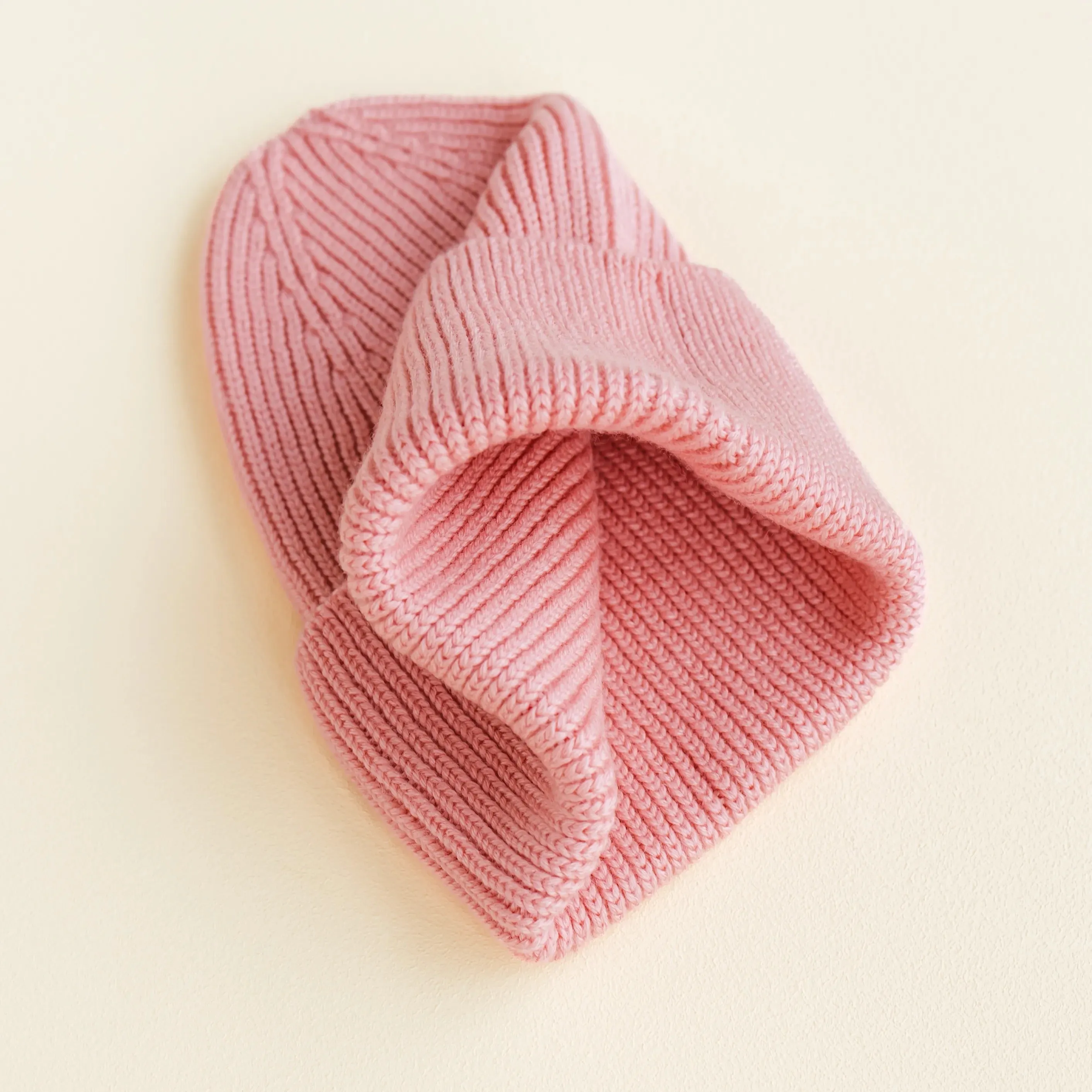 Fonzie Merino Wool Beanie (Bubblegum)