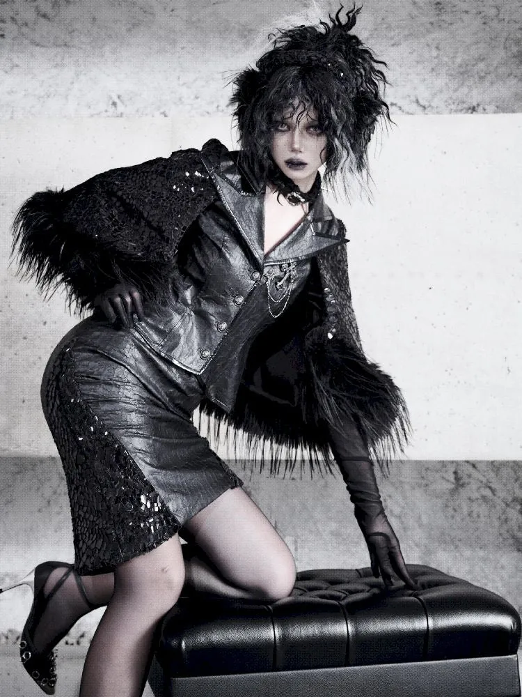 Fur Suit Cloak Poncho Jacket【s0000011162】