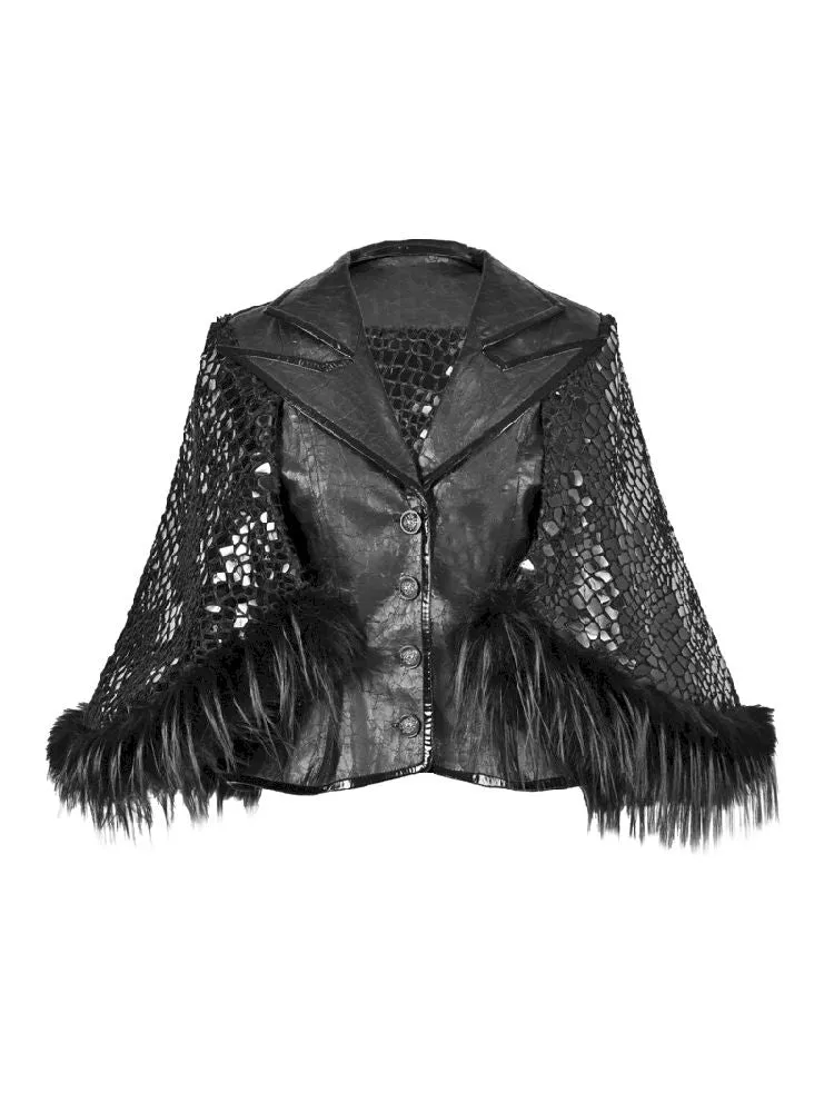 Fur Suit Cloak Poncho Jacket【s0000011162】