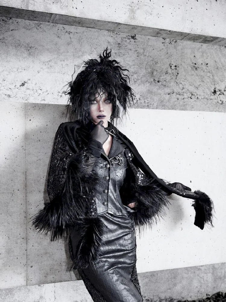 Fur Suit Cloak Poncho Jacket【s0000011162】