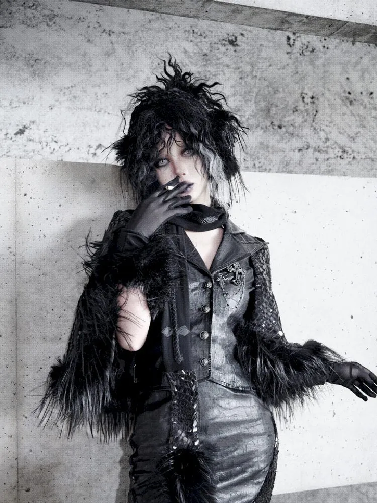 Fur Suit Cloak Poncho Jacket【s0000011162】
