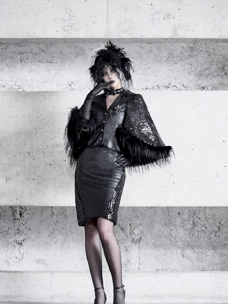 Fur Suit Cloak Poncho Jacket【s0000011162】