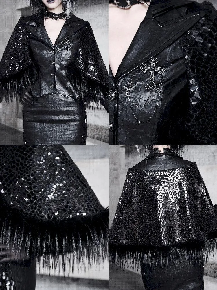Fur Suit Cloak Poncho Jacket【s0000011162】