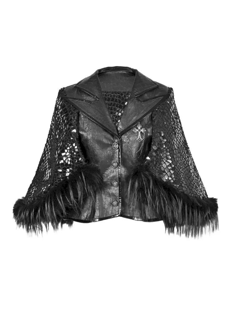 Fur Suit Cloak Poncho Jacket【s0000011162】