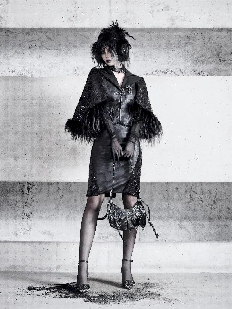 Fur Suit Cloak Poncho Jacket【s0000011162】
