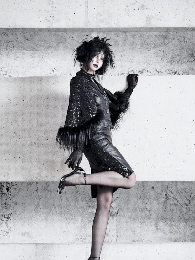 Fur Suit Cloak Poncho Jacket【s0000011162】