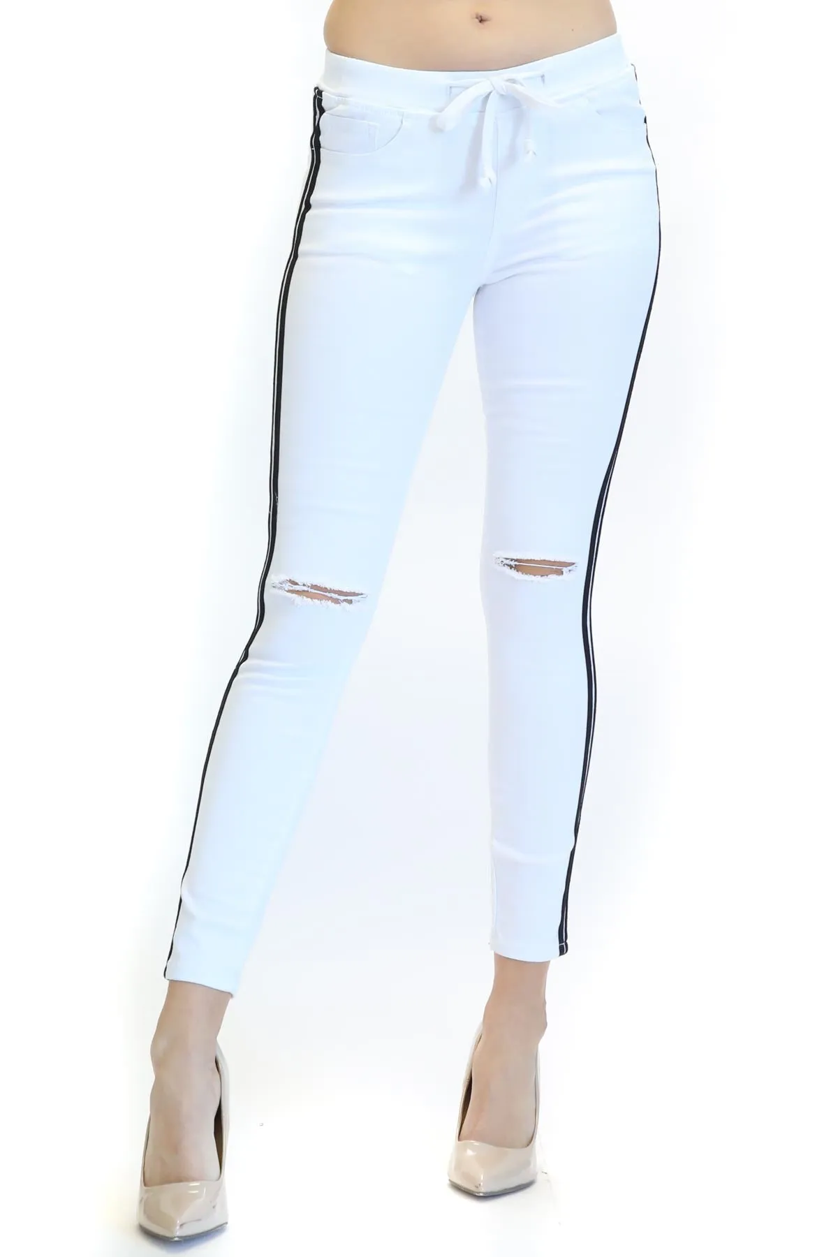 Jean Lee Knee Slit Jogger