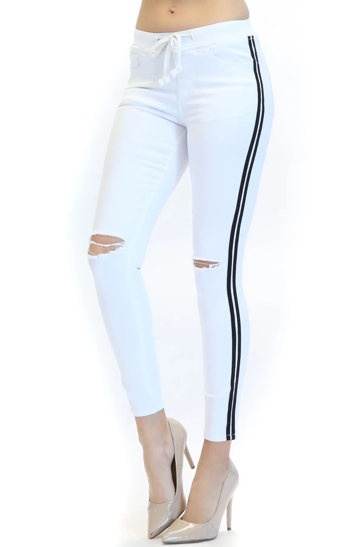 Jean Lee Knee Slit Jogger
