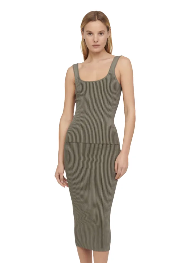 Julian Skirt - Green Khaki and Olive