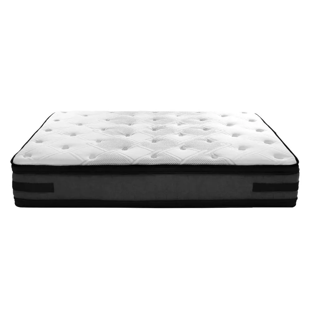 King Premium Package | Bedzy Luxe Austin Bed Frame Turquoise, Luna Series Euro Top Mattress (Medium Firm) & Bamboo Mattress Topper!