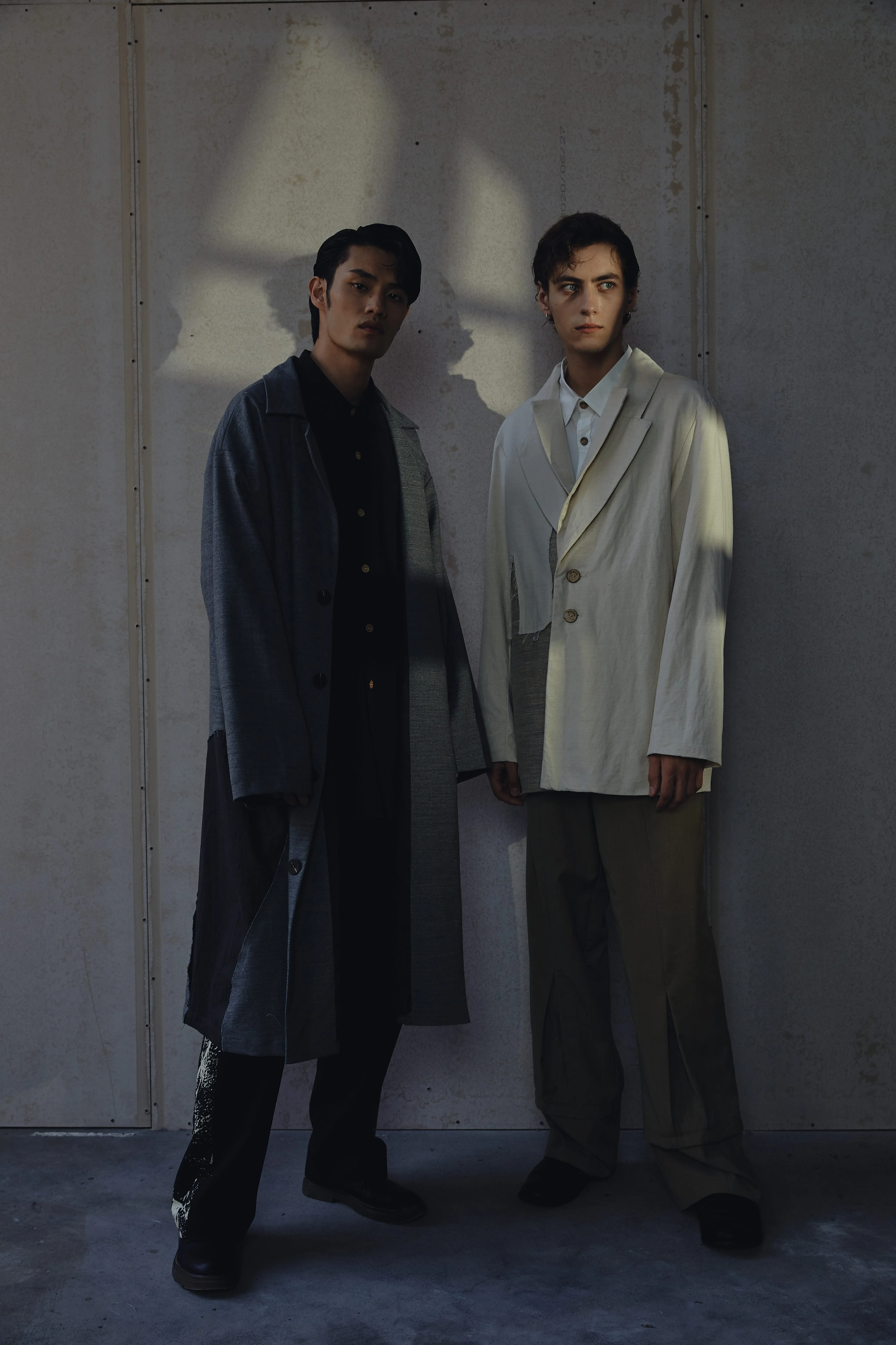 Patchwork Woolen Blend Coat