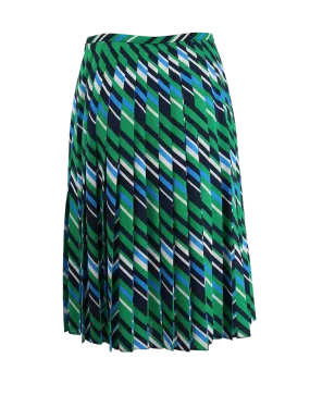Pleated Chevron Skirt