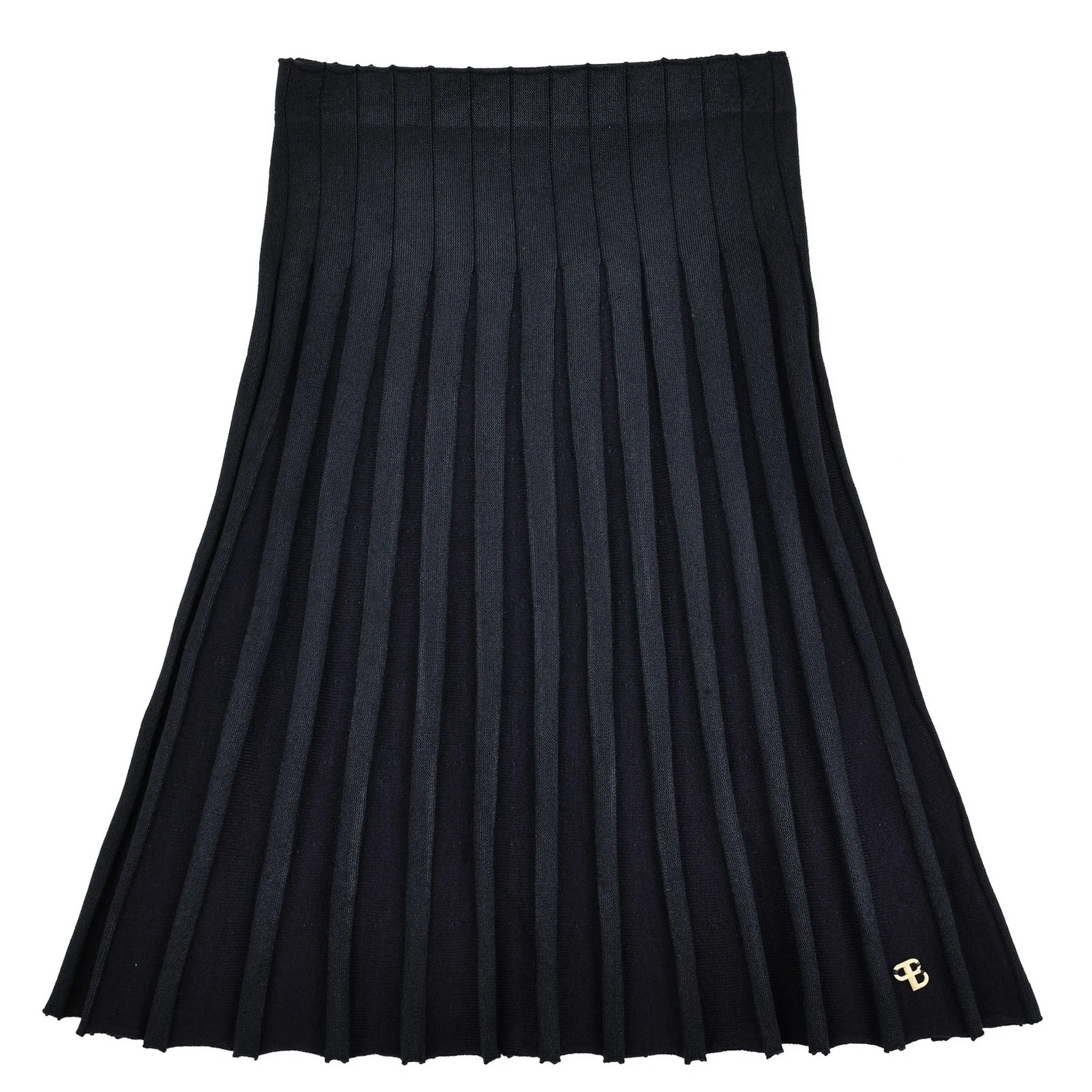 Pleated Knit Skirt