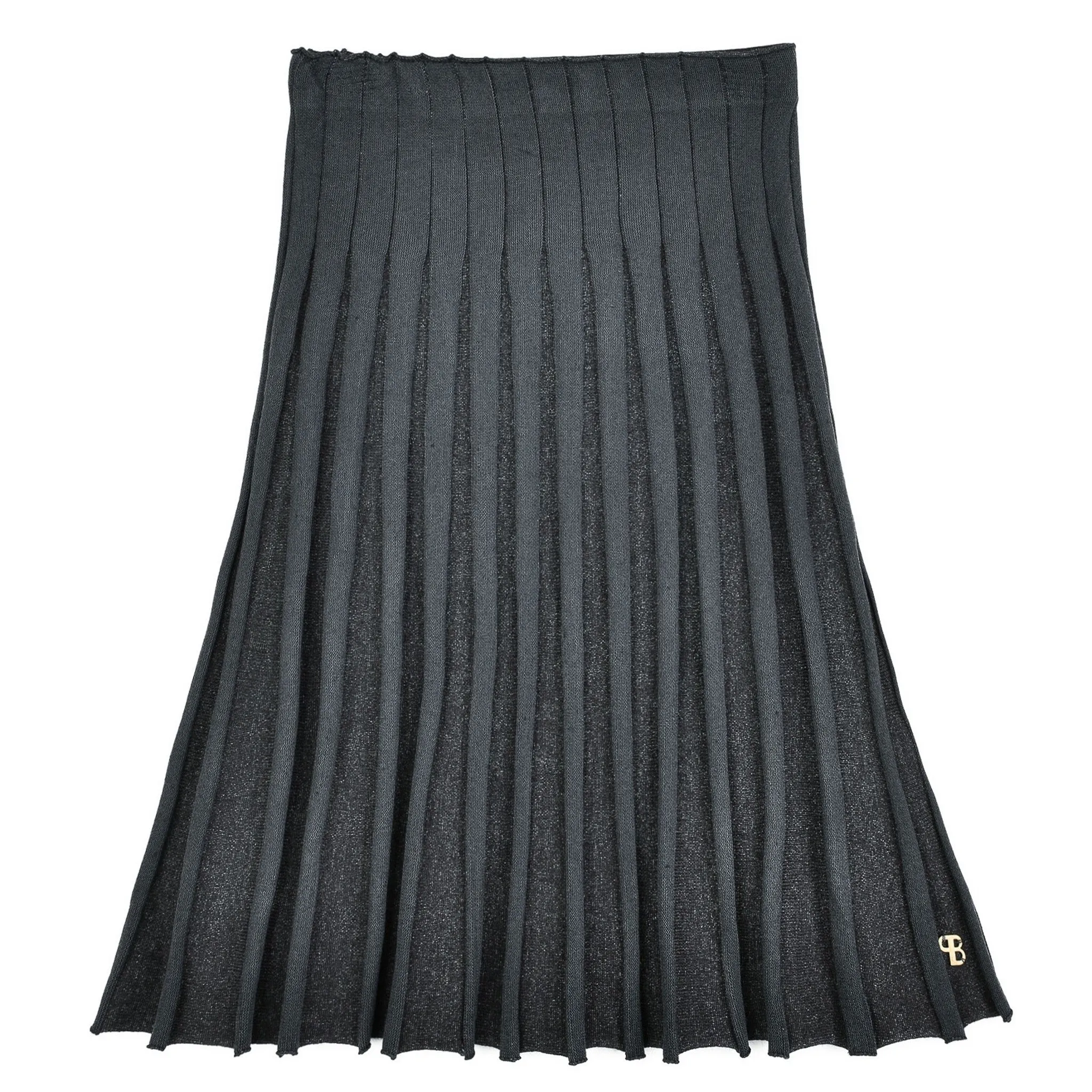 Pleated Knit Skirt