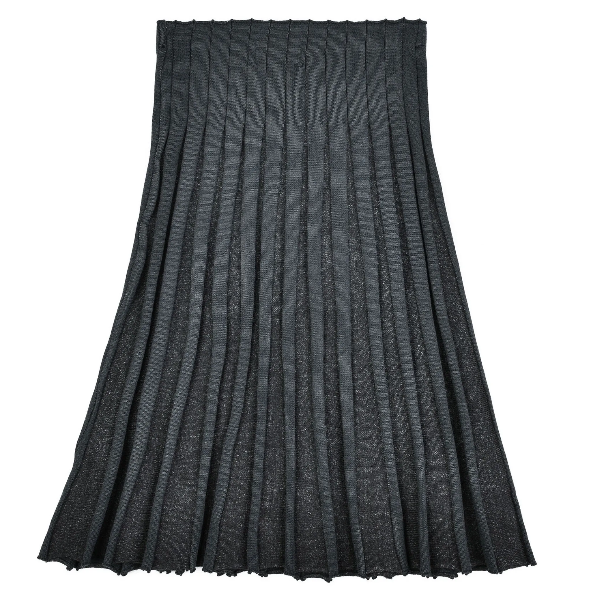 Pleated Knit Skirt