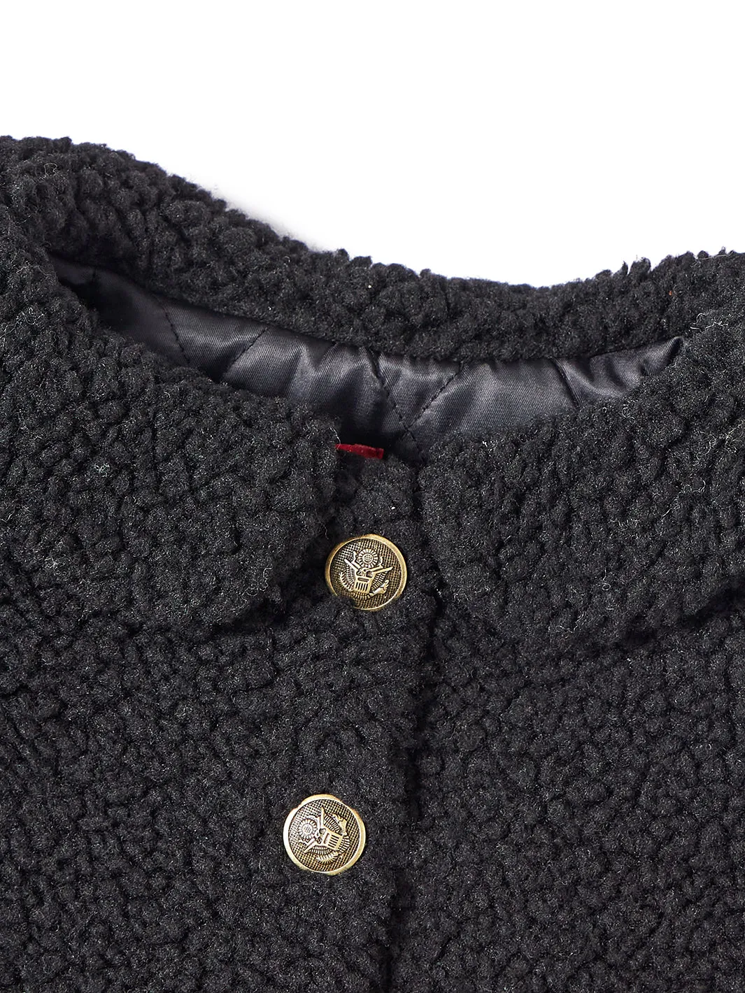 Poncho Sherpa Jacket - Black