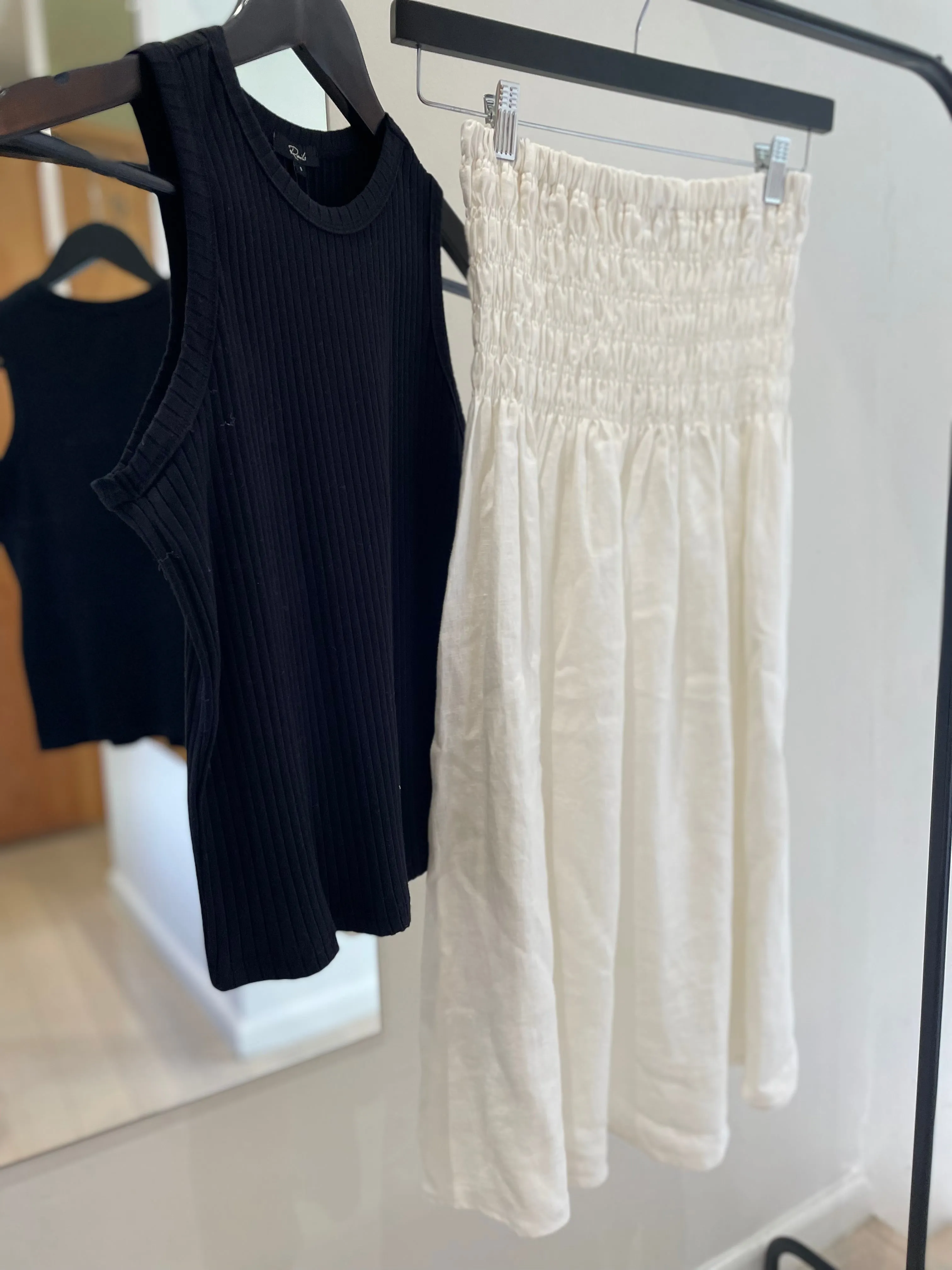 Selena Smocked Long Skirt - size S