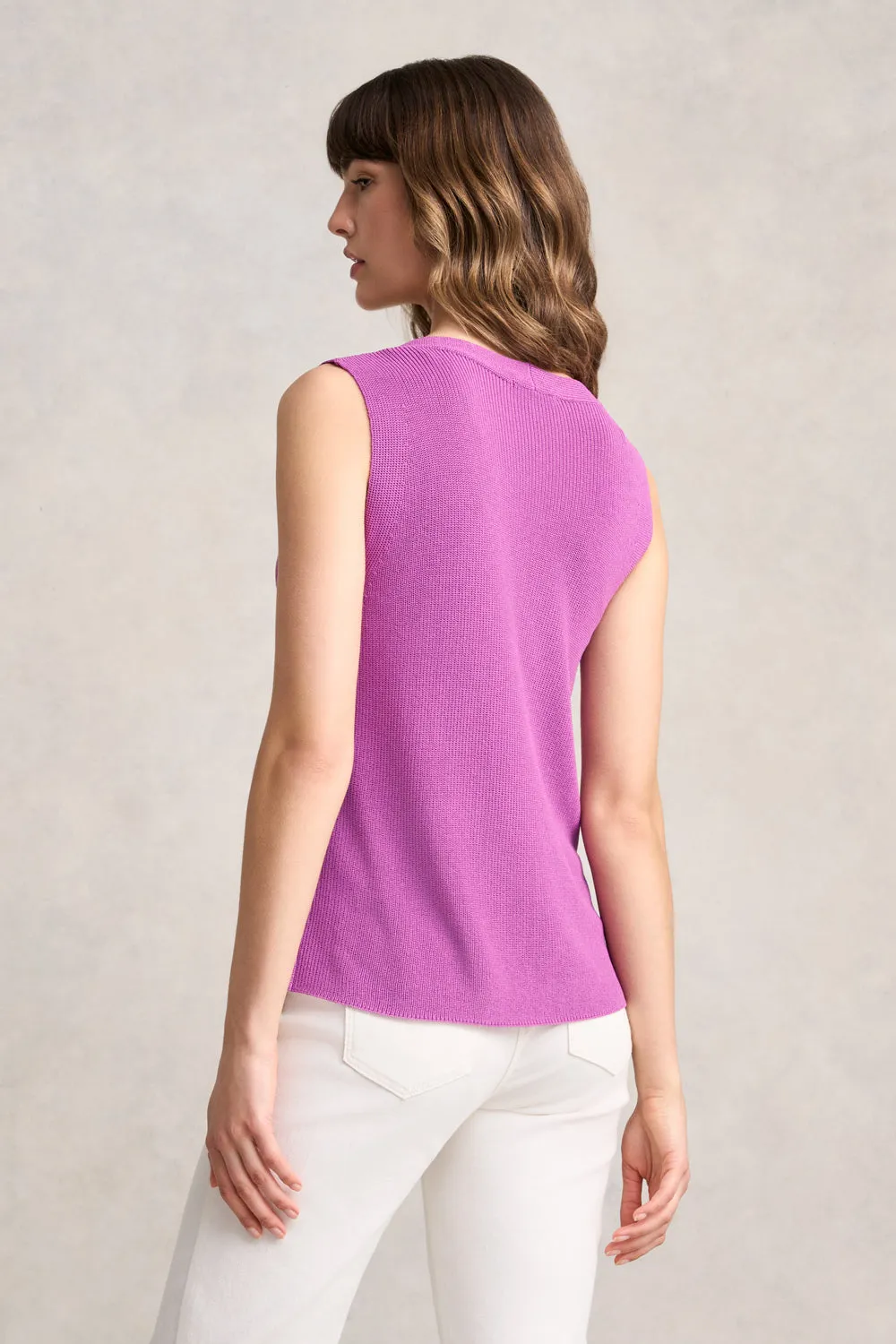 V-Neck Knitted Tank - First Bloom