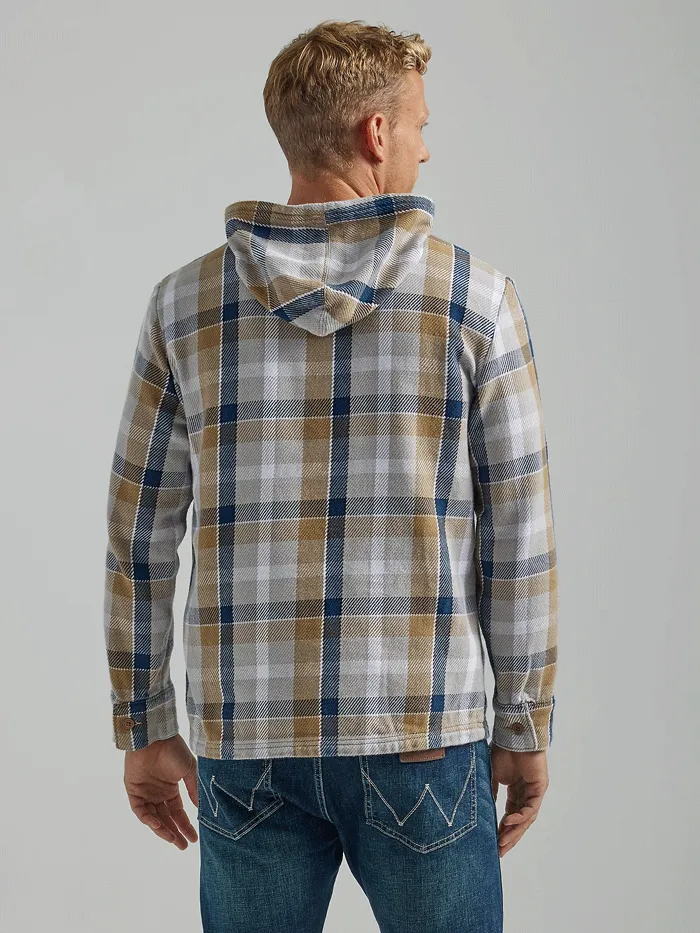 Wrangler 112318498 Mens Lightweight Popover Jacket Sesame