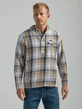 Wrangler 112318498 Mens Lightweight Popover Jacket Sesame